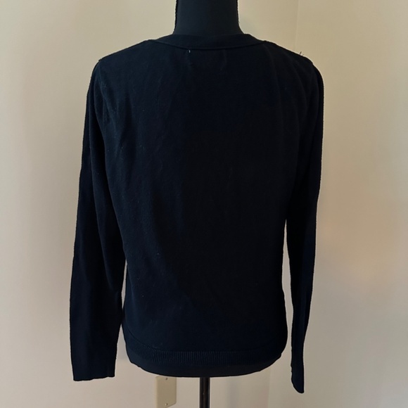*ELLE* Black Gem Long Sleeve Button Down Cardigan Size Large - Picture 3 of 6
